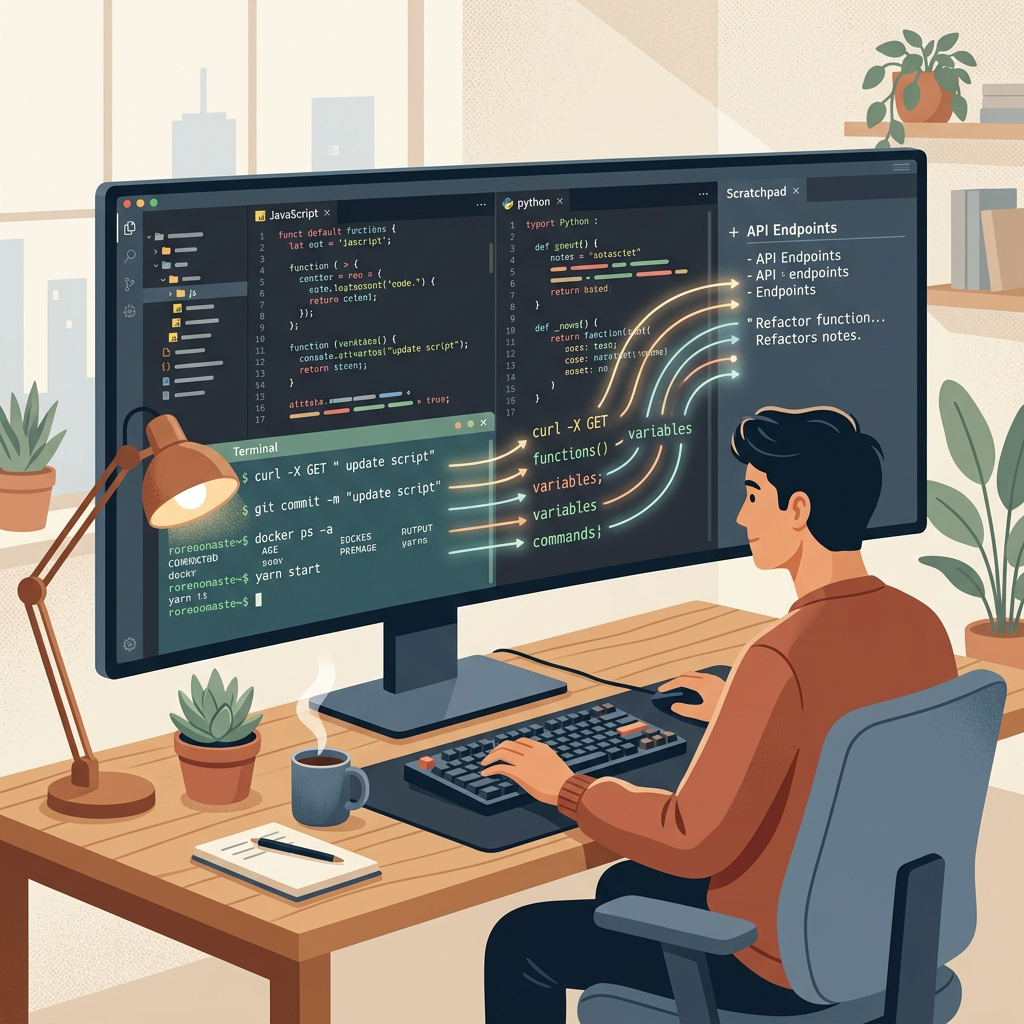 How Developers Use Code Blocks as an Offline CLI Cheat Sheet & Buffer