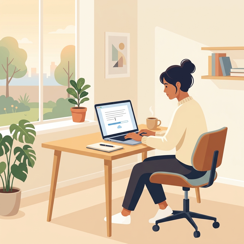 A distraction-free writing app