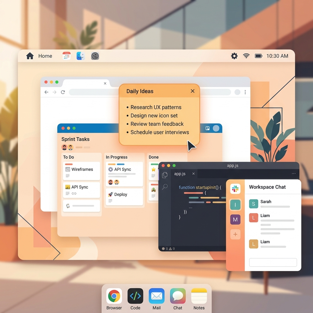 Floating Desktop Scratchpad for Windows, Mac & Linux