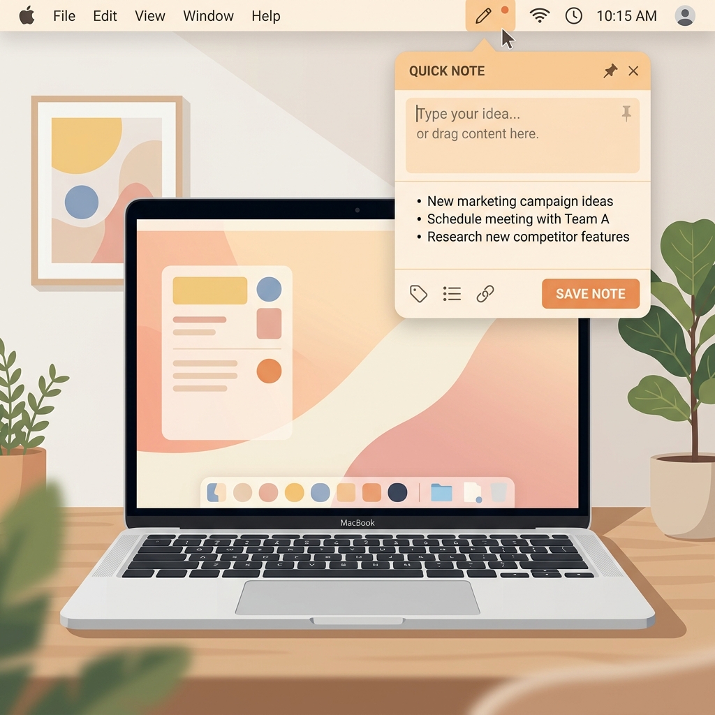 A menu bar & system tray notes app with a global hotkey