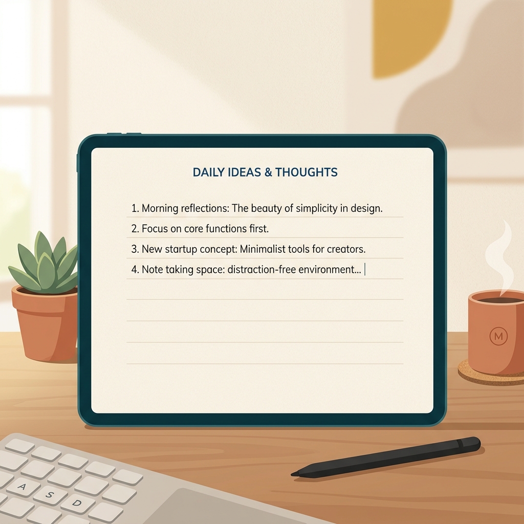 The minimalist notes app
